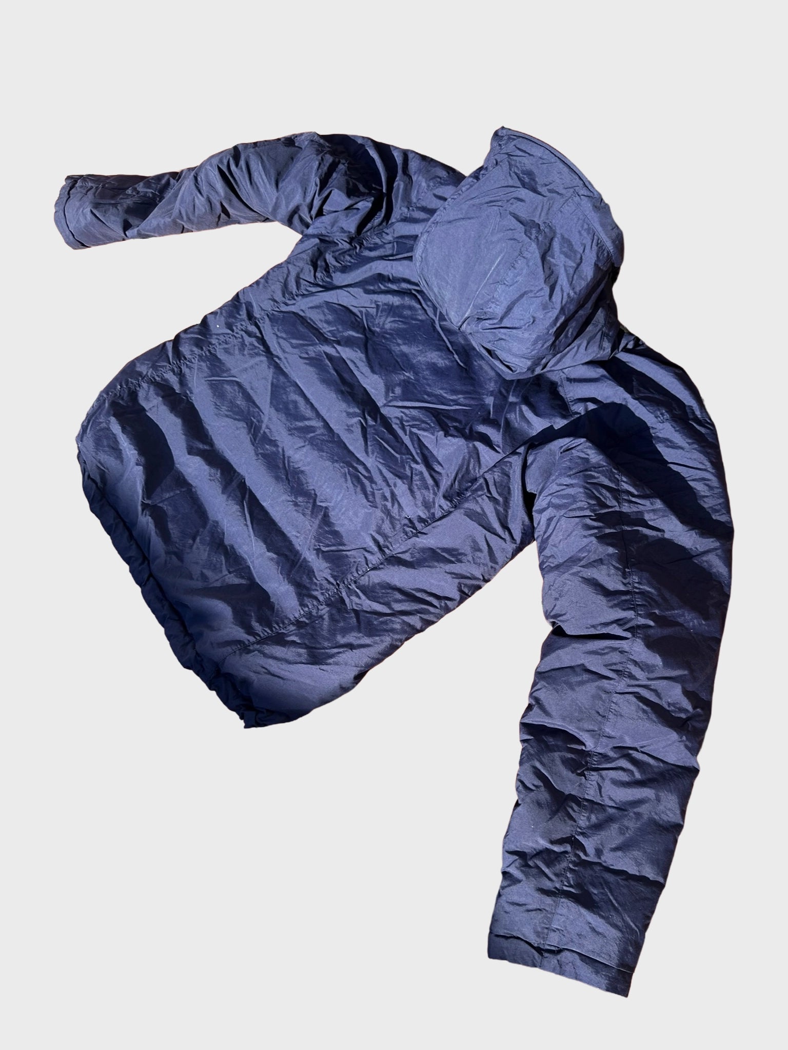 Montbell Down Puffer Jacket – Navy Blue & Coral Red