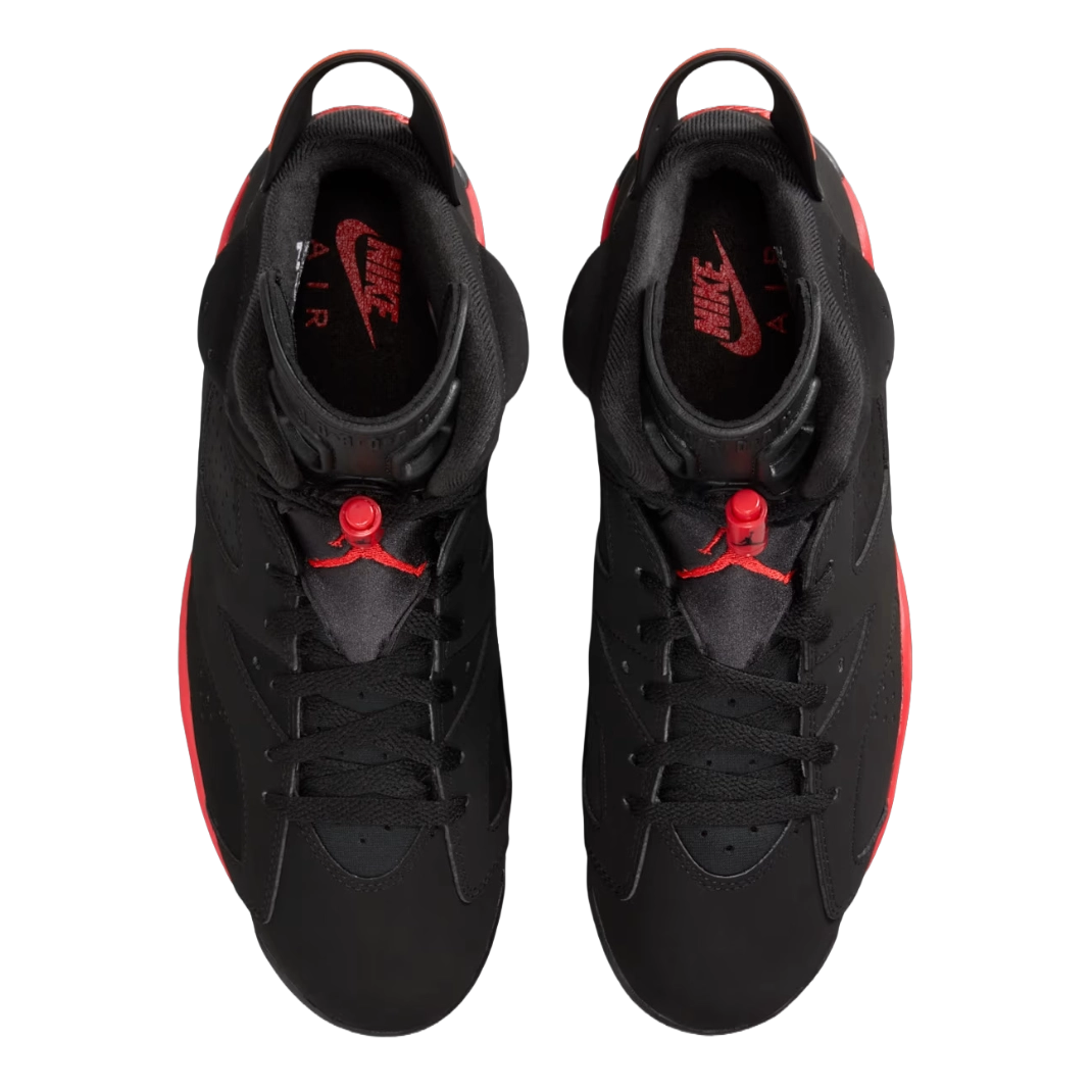 Nike Air Jordan 6 Retro 'Infrared Salesman' - Black and Light Crimson