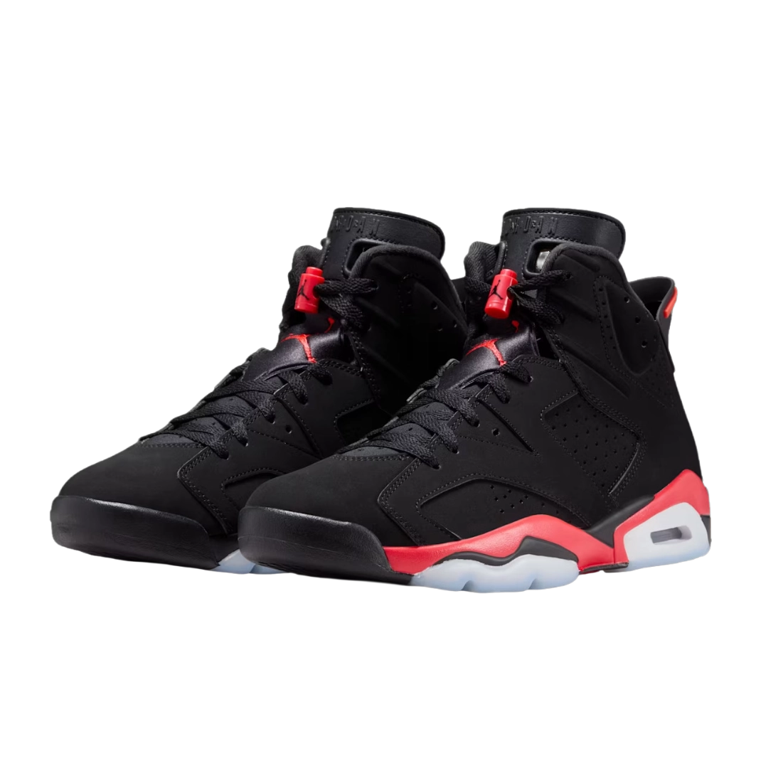 Nike Air Jordan 6 Retro 'Infrared Salesman' - Black and Light Crimson