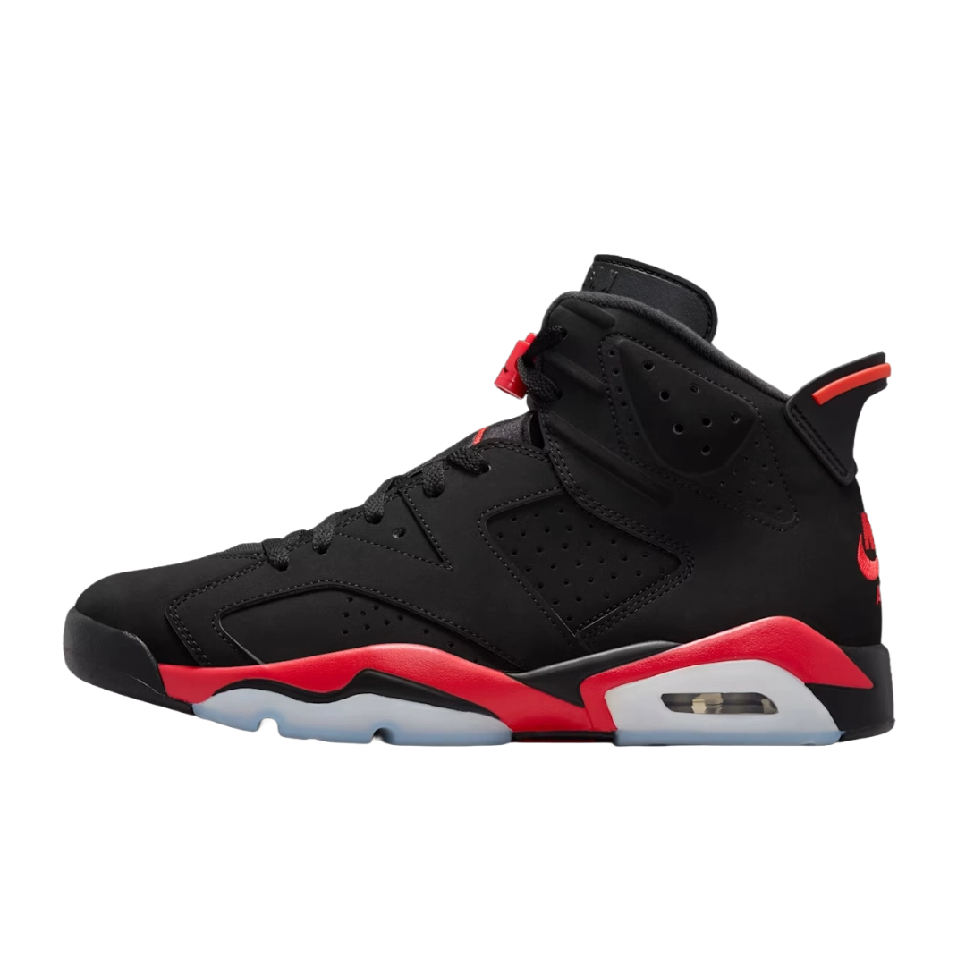 Nike Air Jordan 6 Retro 'Infrared Salesman' - Black and Light Crimson